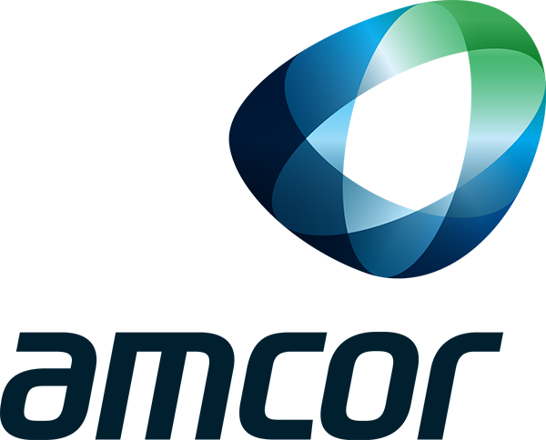 Modern floral logo design with geometric shapes in blue and green on a navy background.