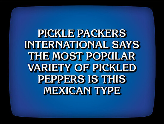 Pickle Packers International appears on Jeopardy