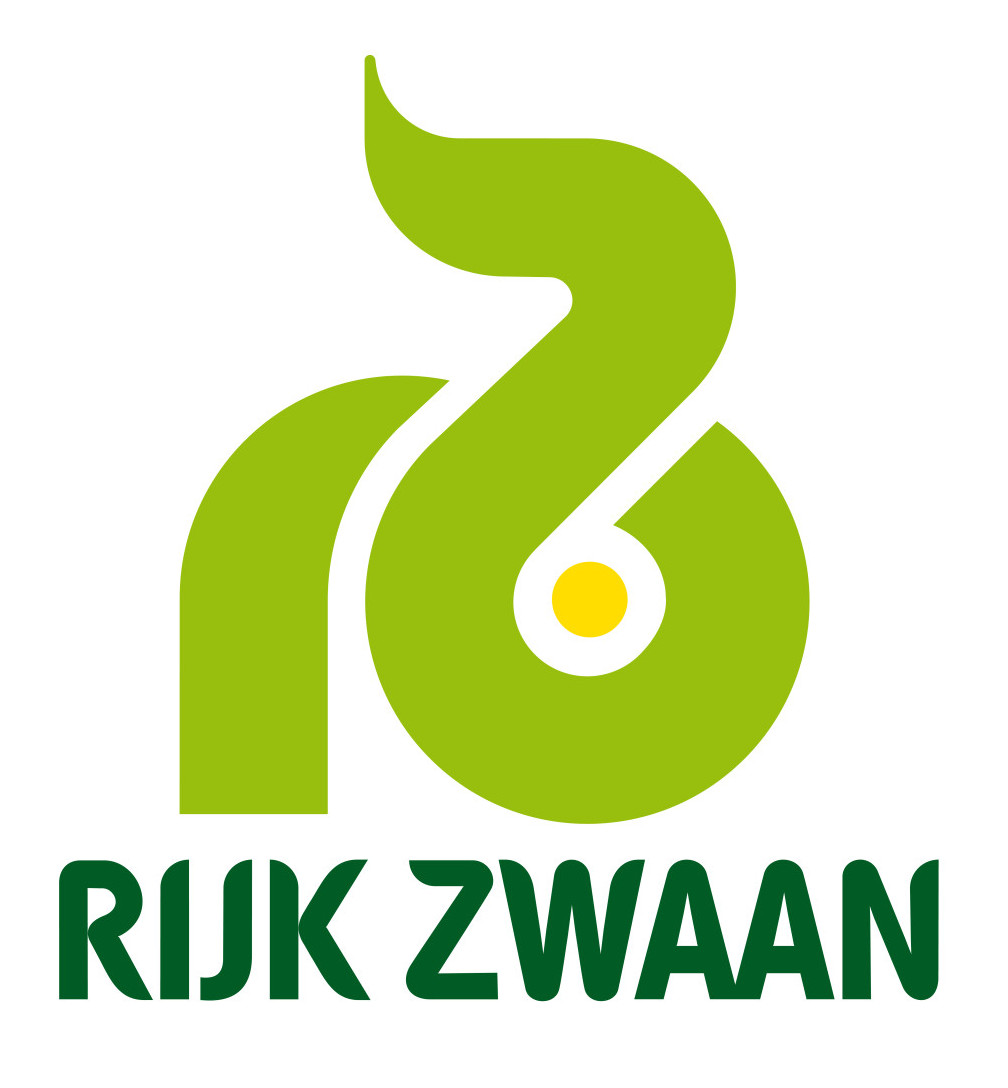 Rijk Zwaan logo featuring green and yellow design, symbolizing growth in vegetable breeding.
