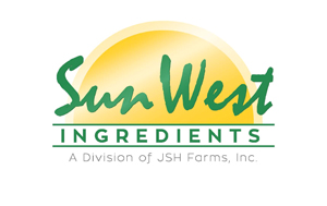 SunWest Ingredients logo features a bright sun, emphasizing natural and wholesome food ingredients.